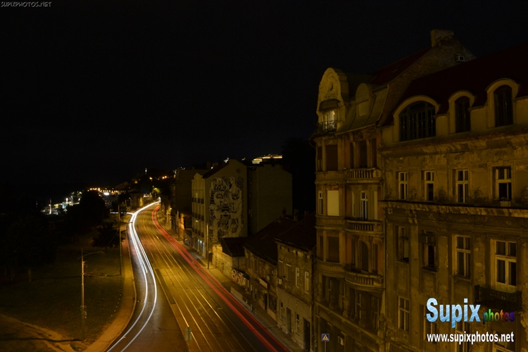 night view in Belgrade